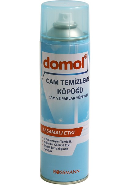 Cam Temizleme Köpüğü Cam ve Parlak Yüzeyler 500 ml