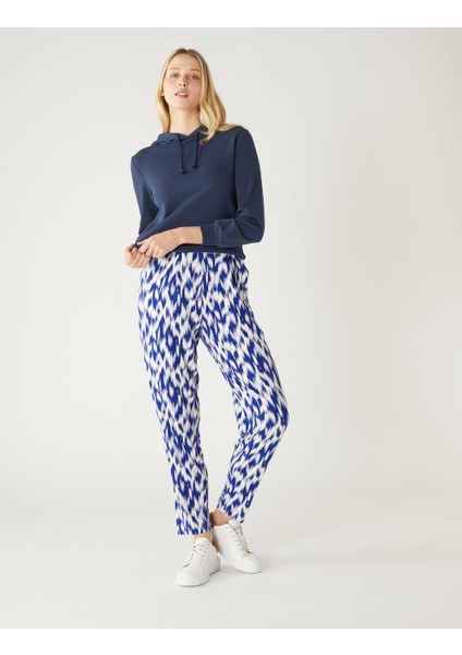 Marks & Spencer Tapered Fit Desenli Örme Pantolon