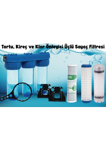Daire Girişi Su Arıtma Filtresi 3 Aşamalı fırsatları