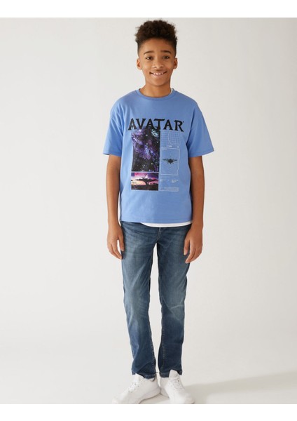 Marks & Spencer Saf Pamuklu Avatar™ T-Shirt