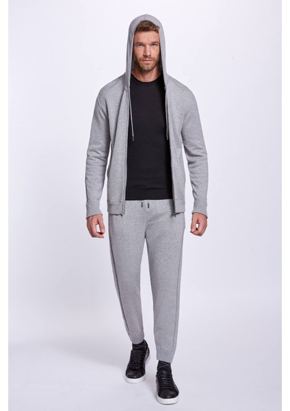 Kaşmir-Ipek Karışımlı Kapüşonlu Gri Spor Ceket fiyatları