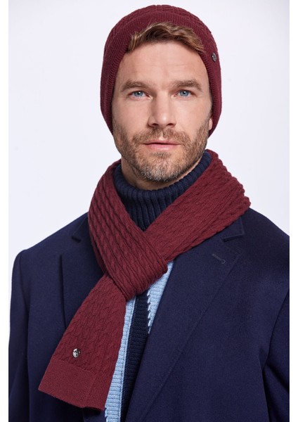 Lambswool Yün Bordo Bere modelleri