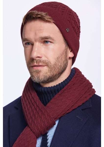 Lambswool Yün Bordo Bere fırsatları