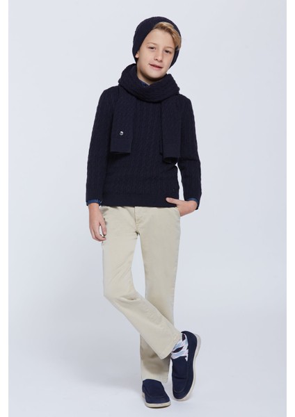 Lambswool Yün Lacivert Çocuk Bere fiyatları