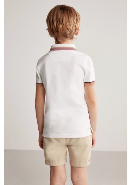 Pike Pamuk Beyaz Çocuk Polo T-Shirt indirimleri