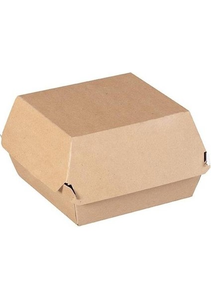 Hamburger Kutusu Natural 12x12x8 cm 100 adet