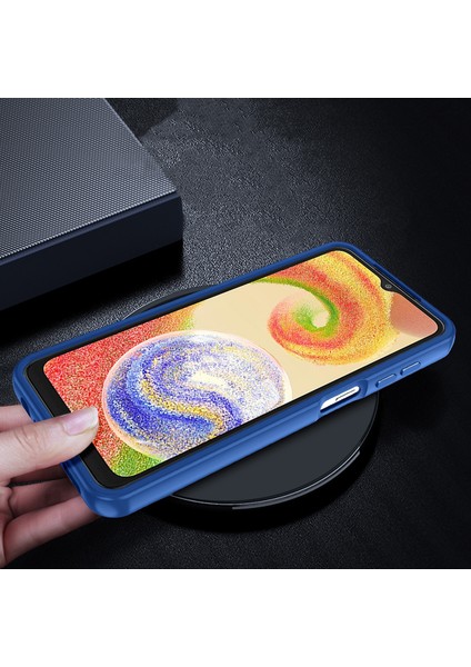 Galaxy A04E ile Uyumlu Kılıf Kontrast Renk Tasarımlı Cynosure Kapak Lila
