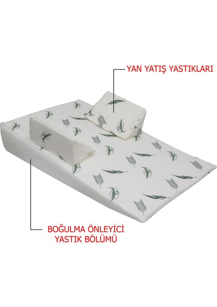 Çok Fonksiyonlu Bebek Ref-lü Yatağı Boğulma Önleyici Minderli Ref-lü Yastığı, Babynest 70x50