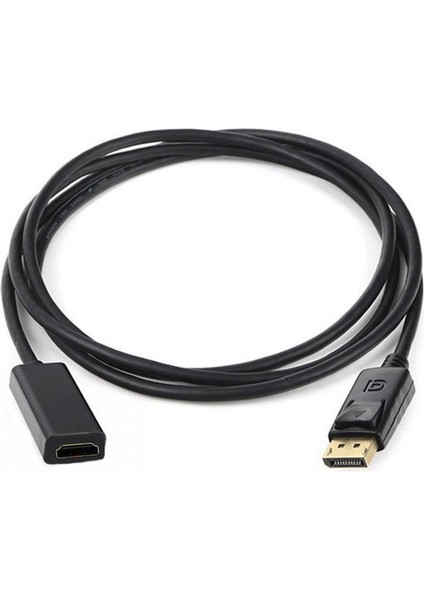 Display Port To Hdmı Kablo -Display Erkek HDMI Dişi Kablo 1m