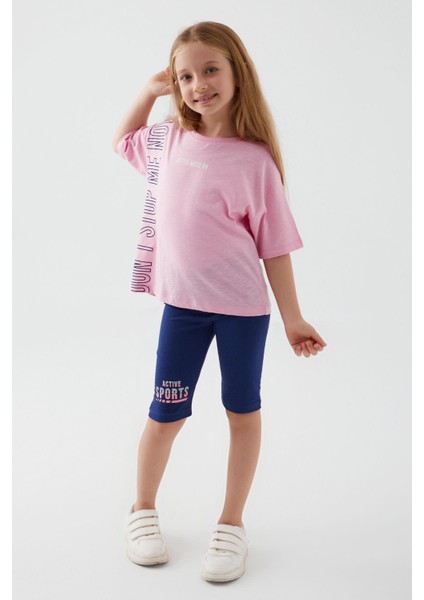 Kız Çocuk Bermuda Tayt Takm 3073 modelleri