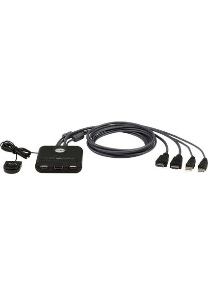 ATEN-CS22HF 2-Port USB Fhd HDMI Cable Kvm Switch