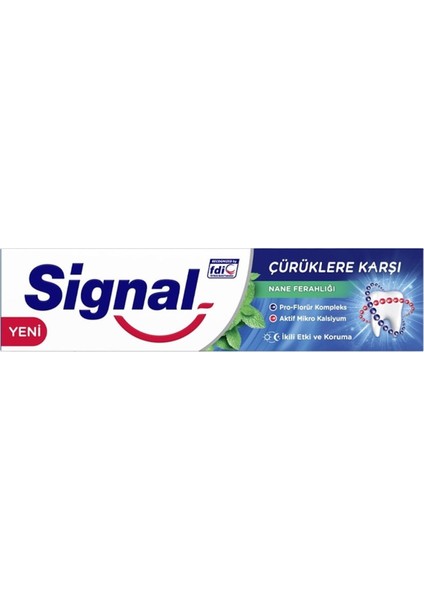 Çürüklere Karşı Karşı Diş Macunu Nane Ferahlığı 50ml