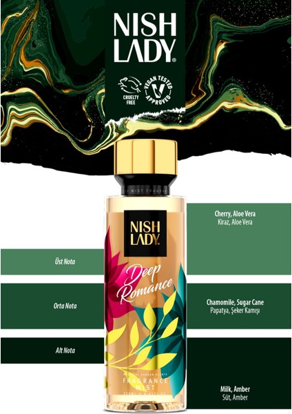 Deep Romance Body Mist L Vücut Spreyi Vegan 260 ml