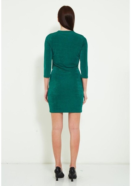 Kadın Kruvaze Yaka Kısa Elbise fiyatları