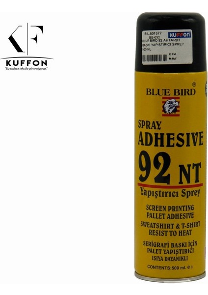 Blue Bırd 92 Ahtapot Baskı Yapıştırıcı Sprey 500 ml