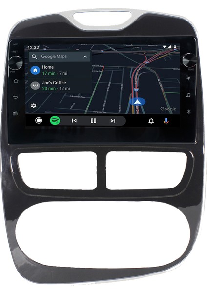 Renault Clio 4 Android 10 Carplay Navigasyon Tuşlu Multimedya Ekran Oem 4gb RAM+64GB HDD