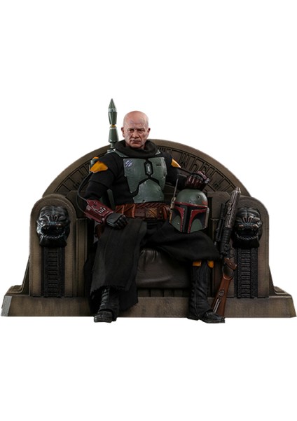 Hot Toys Star Wars: The Mandalorian - Boba Fett (Repaint Armor) And Throne Koleksiyon Seti