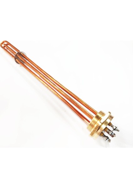 2 İnç Bakır 15KW 380V 50cm Trifaze Sanayi Isıtıcı Rezistansı