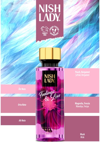 Feelıngs & Love Body Mist - Vücut Spreyi Vegan 260 ml