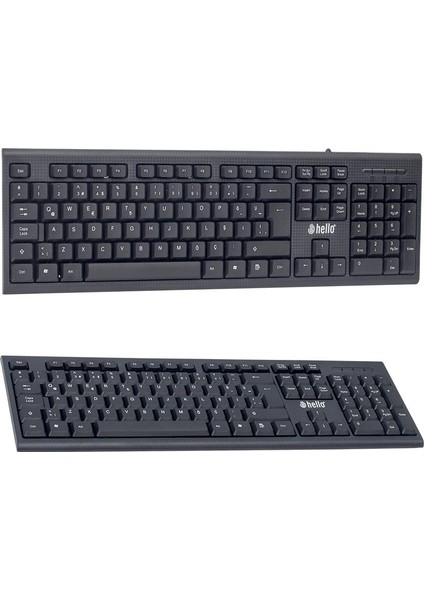 Hello HL-18742 USB Kablolu Standart Q Klavye