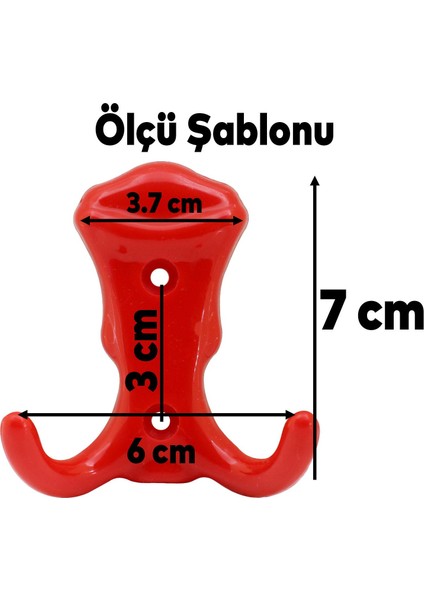 Mobilya Duvar Kapı Vestiyer Portmanto Askısı Dolap Elbise Askılığı Kırmızı Renk Plastik Askı askılık fiyatları