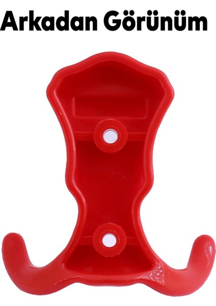 Mobilya Duvar Kapı Vestiyer Portmanto Askısı Dolap Elbise Askılığı Kırmızı Renk Plastik Askı askılık fırsatları