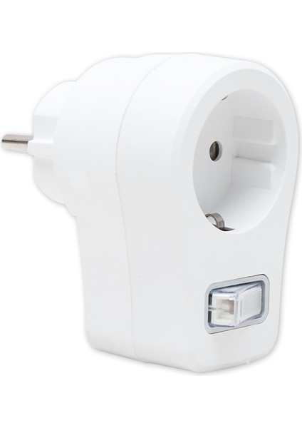 Powermaster 16816 Tekli Beyaz Anahtarlı Akım Korumalı Priz (10A-2500W)(İNTERNET Satışı 25 Tl Altı Yasak)