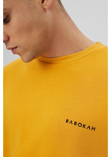Oversıze Fıt Babokah Nakışlı Sweatshirt