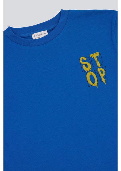 (Kids Boy) Çift Kollu Bisiklet Yaka Uzun Kol Organik T-Shirt fiyatları