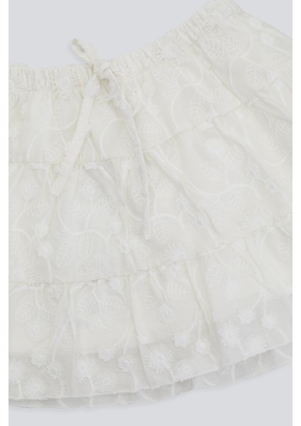 (Kids Girl) Dokulu Dantel Kısa Etek fiyatları