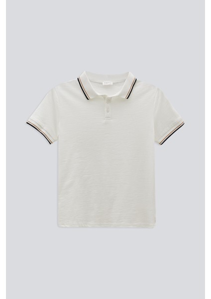 (Kids Boy) Polo Yaka Nakışlı T-Shırt