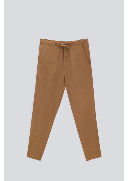 Dokuma Keten Pantolon