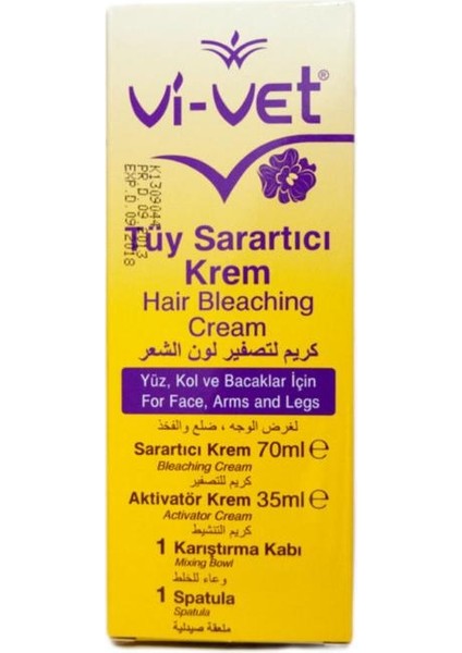 Tüy Sarartıcı Krem 35 ml +70 ml Paket