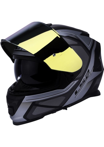 Storm Faster Mat Tıtanıum Kask Sarı Cam fiyatları