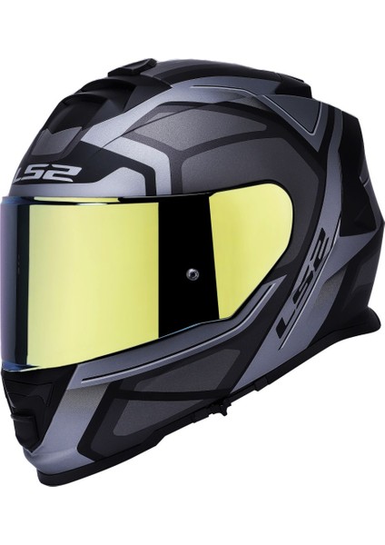 Storm Faster Mat Tıtanıum Kask Sarı Cam modelleri