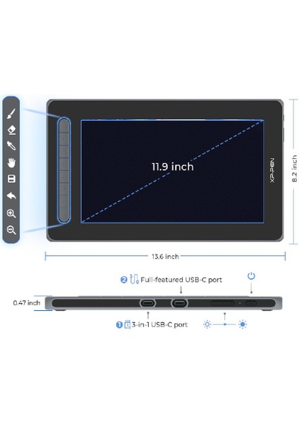 Artist 12 2nd Generation Grafik Ekran Tablet Siyah