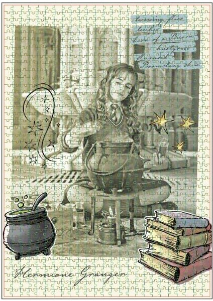 Mabbels Lisanslı Harry Potter Hermione Puzzle 1000 Prç