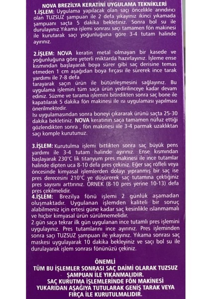 Brezilya Fönü Keratin