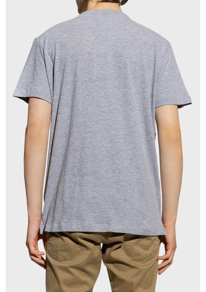 Baskılı Bisiklet Yaka Pamuklu Regular Fit T Shirt Erkek T Shirt S71GD1263 S221468 57M modelleri