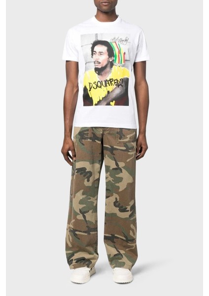 Baskılı Bisiklet Yaka % 100 Pamuk T Shirt Erkek T Shirt S71GD1250 S23009 100 fiyatları