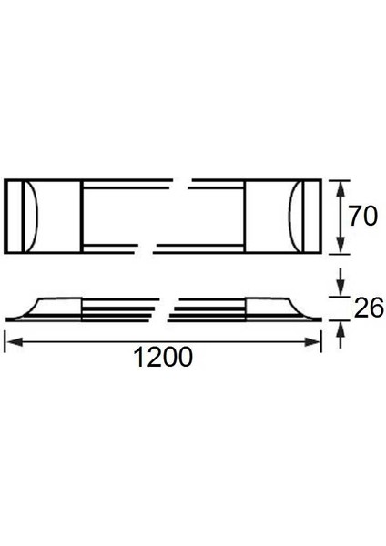 JK120 LED Bant Armatür 36W - 4000K