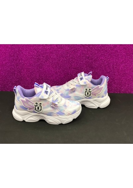 Kız Çocuk Kelebek Desenli Renkli Ortopedik Sneakers Spor Ayakkabı fiyatları