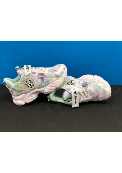 Kız Çocuk Kelebek Desenli Renkli Ortopedik Sneakers Spor Ayakkabı fırsatları