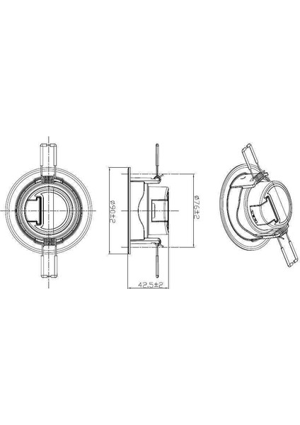 Sıva Altı 5W 6500K Hareketli LED Spot LS458 modelleri
