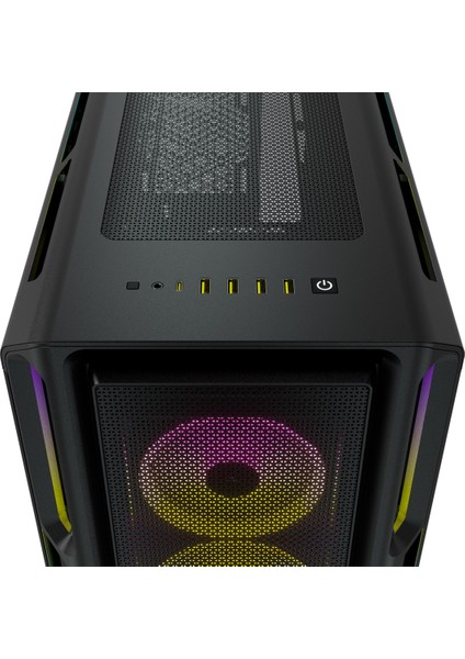 Corsaır CC-9011230-WW Icue 5000T Rgb Temperlı 3X120MM Fan Dahılı Rgb Kontrolcu Full Tower Smart Pc Kasası Black