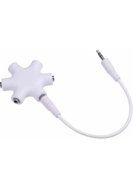 Stereo Çoğaltıcı 6 Port Aux Çoklayıcı 6 Port Kulaklık Çoğaltıcı 6 Lı Mikrofon Çoğaltıcı