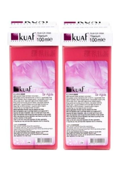 2 Adet Roll On Kartuş Ağda Titanyum 100 ml x 2