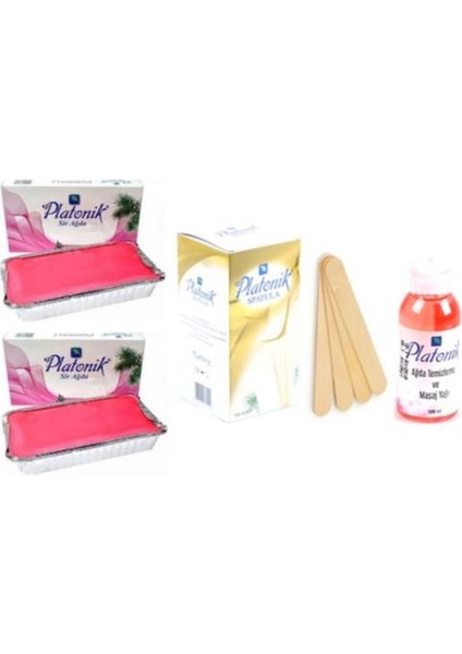 Pudralı (Hassas Ciltler) Kalıp Ağda 400G x 2 + Spatula 100'LÜ + Ağda Yağı Sprey 100 ml