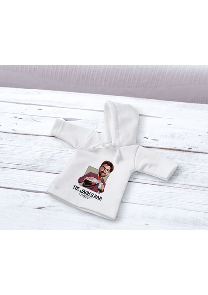Kişiye Özel Karikatürlü 3D Ahşap Biblo ve Beyaz Mini Içki Şişesi Tişörtü Hediye Seti, Arkadaşa Hediye, Sevgiliye Hediye-7 fiyatları