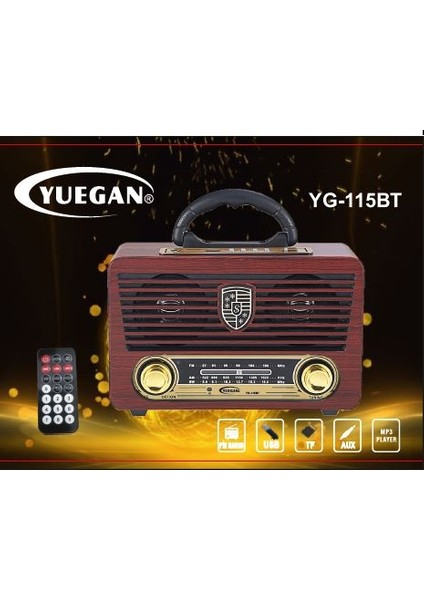 Magıcvoıce MV-115BT Usb/sd/fm/bluetooth Destekli Nostaljik Radyo